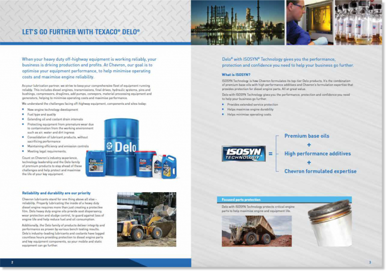 W.R. Kennedy Texaco Lubricants for construction